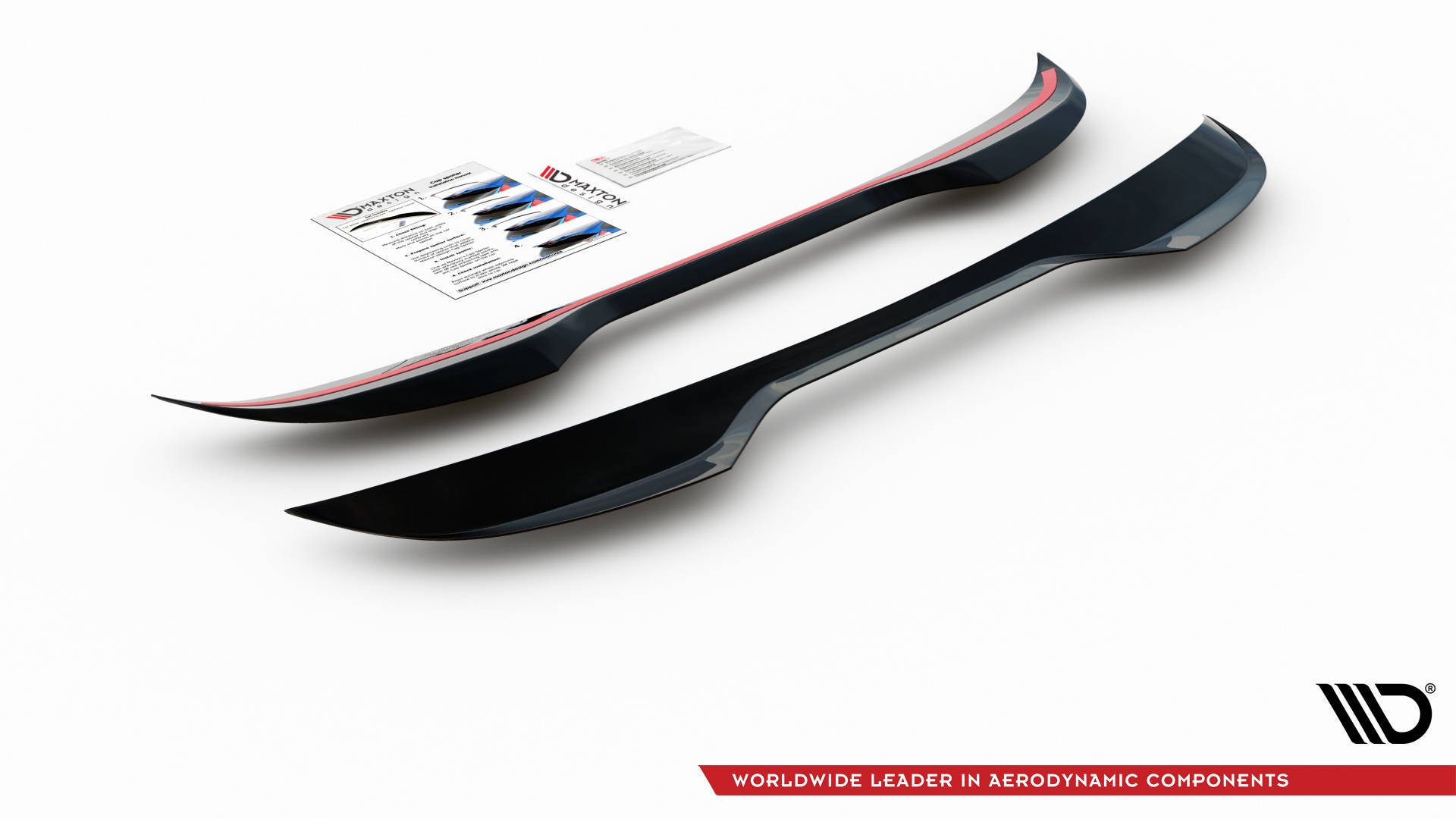 Heck Spoiler Aufsatz Abrisskante passend für VW Up GTI schwarz Hochglanz