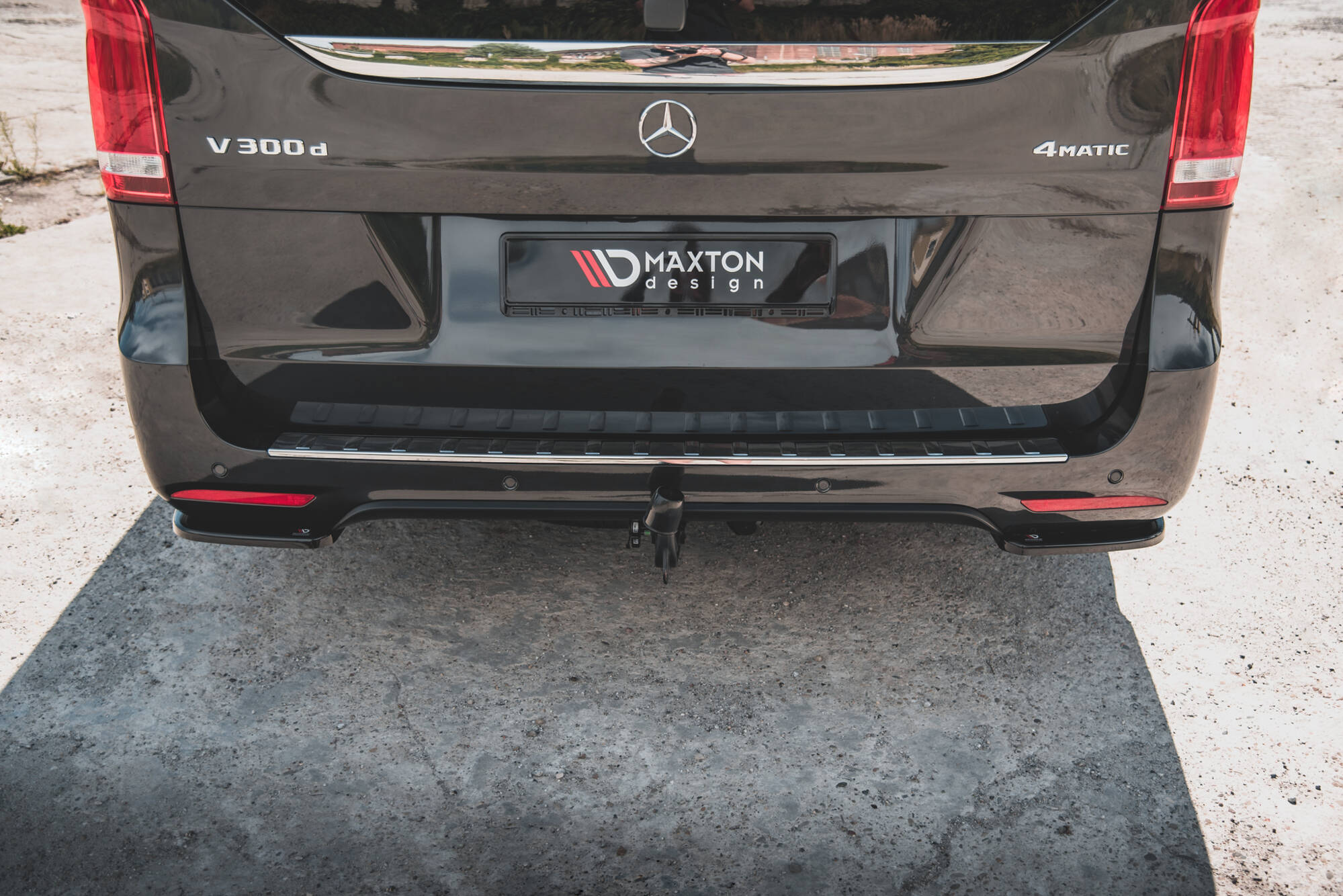 Street+ Heck Ansatz Flaps V.1 passend für Mercedes V-Klasse AMG-Line W447 FL schwarz Hochglanz