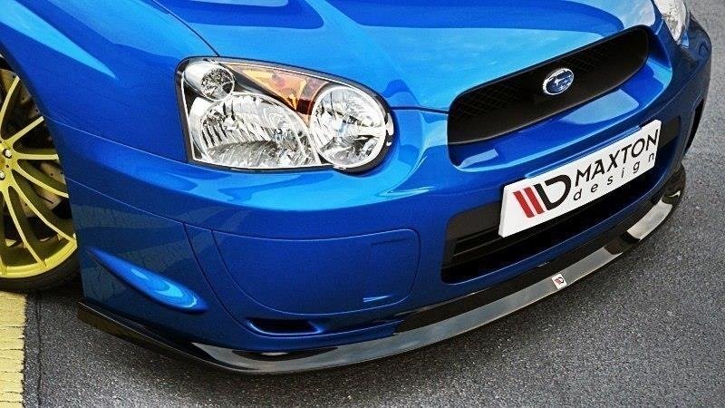 Street+ Spoilerlippe Front Ansatz passend für Subaru Impreza WRX STI BLOBEYE schwarz Hochglanz