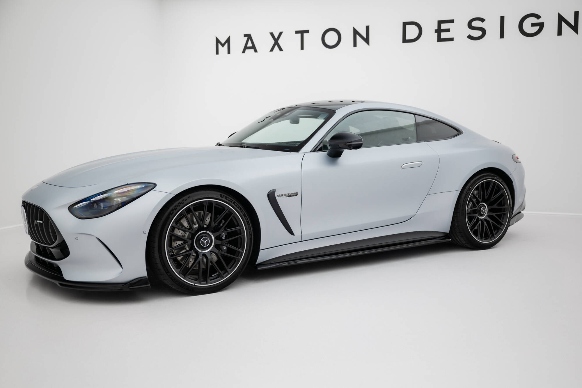 Street+ Seitenschweller Leisten V.1 passend für Mercedes-AMG GT 63 / 55 / 63 S E Performance C192 schwarz Hochglanz