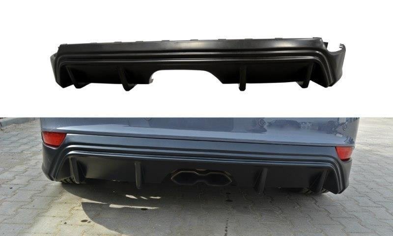 Heckansatz Diffusor RS-Look passend für Ford Focus ST Mk3 FL ABS-Kunststoff