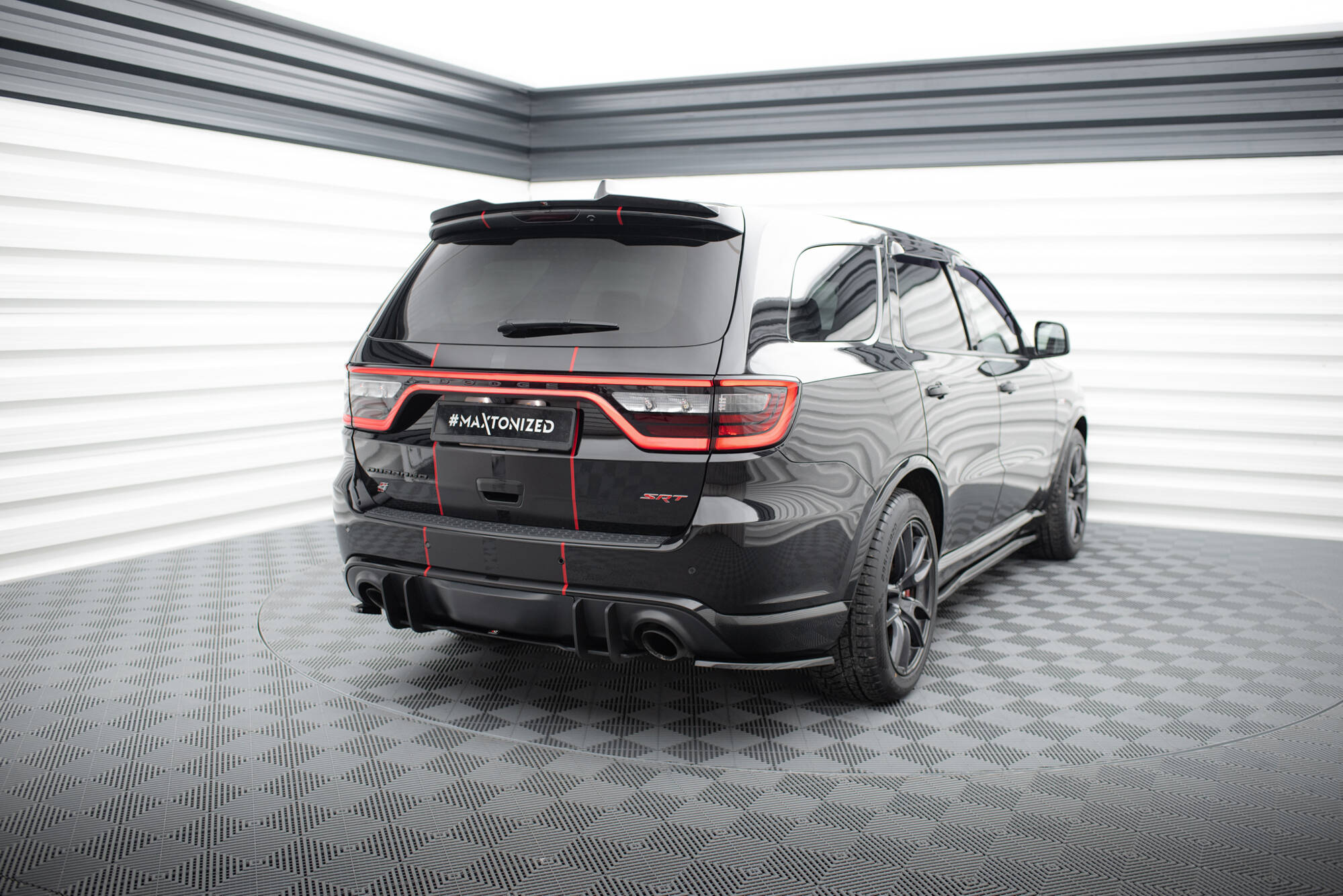 Street Pro Heckschürze Heck Ansatz Diffusor passend für Dodge Durango SRT Mk3