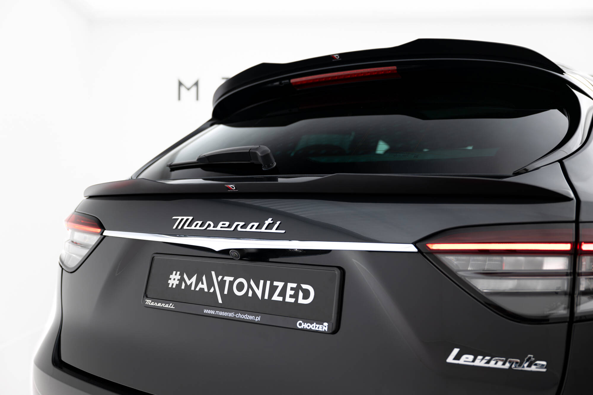 Heckspoiler Lippe unten passend für Maserati Levante GT Mk1 FL schwarz Hochglanz