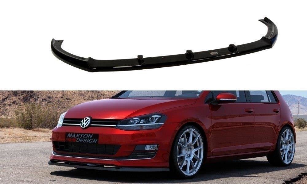 Front Ansatz für VW Golf Mk7 For Sport Pack schwarz Hochglanz