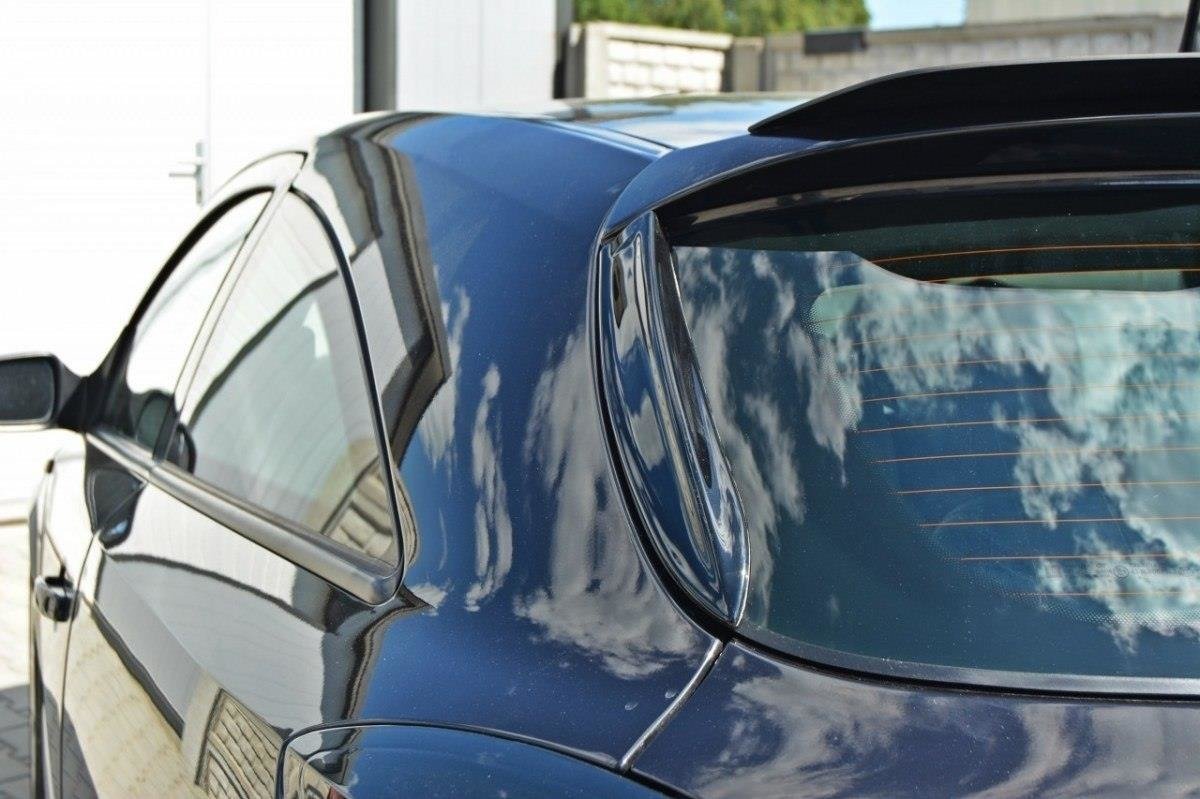 Seitliche Heck Spoiler Aufsätze passend für Opel Astra H FOR OPC / VXR schwarz Hochglanz