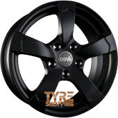 DBV TORINO II Schwarz Matt Einteilig 16 Zoll