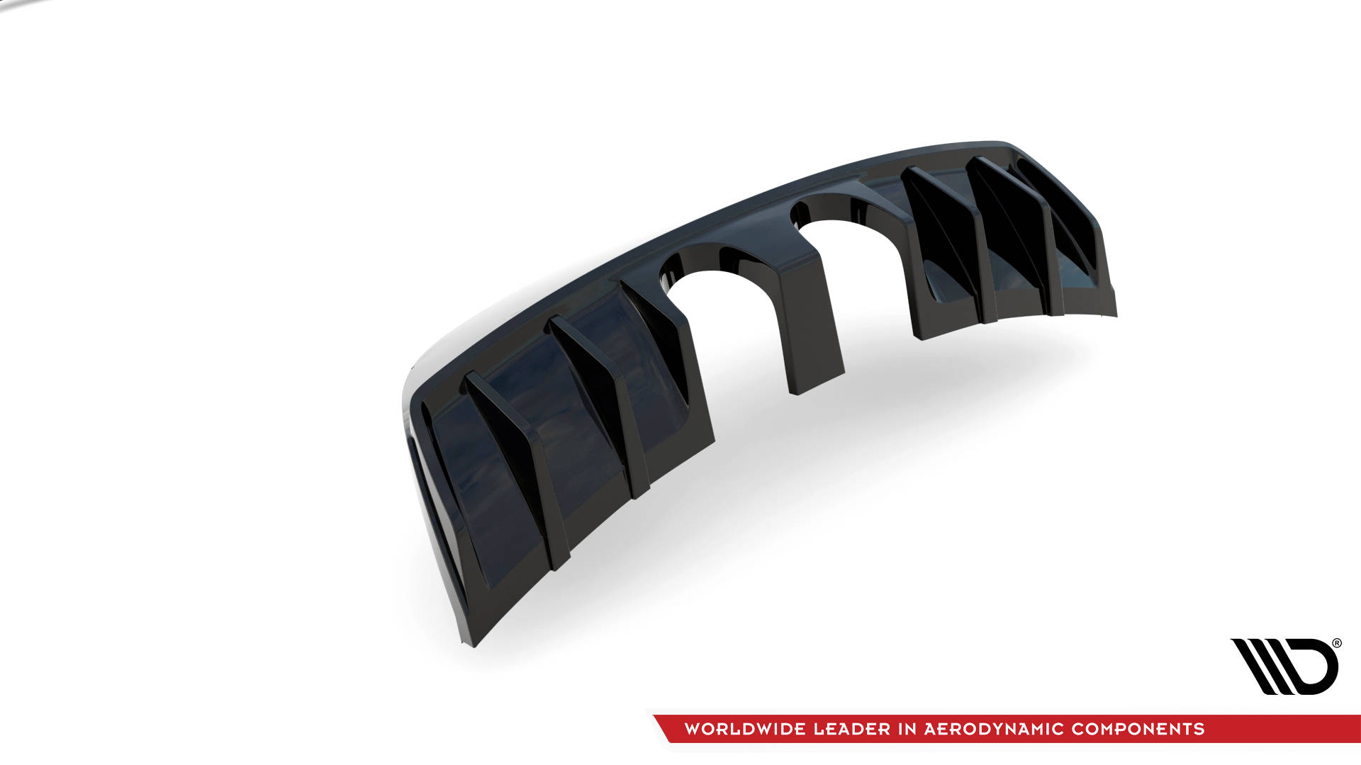 Diffusor Heck Ansatz für Seat Leon Cupra/ FR Mk2 schwarz Hochglanz