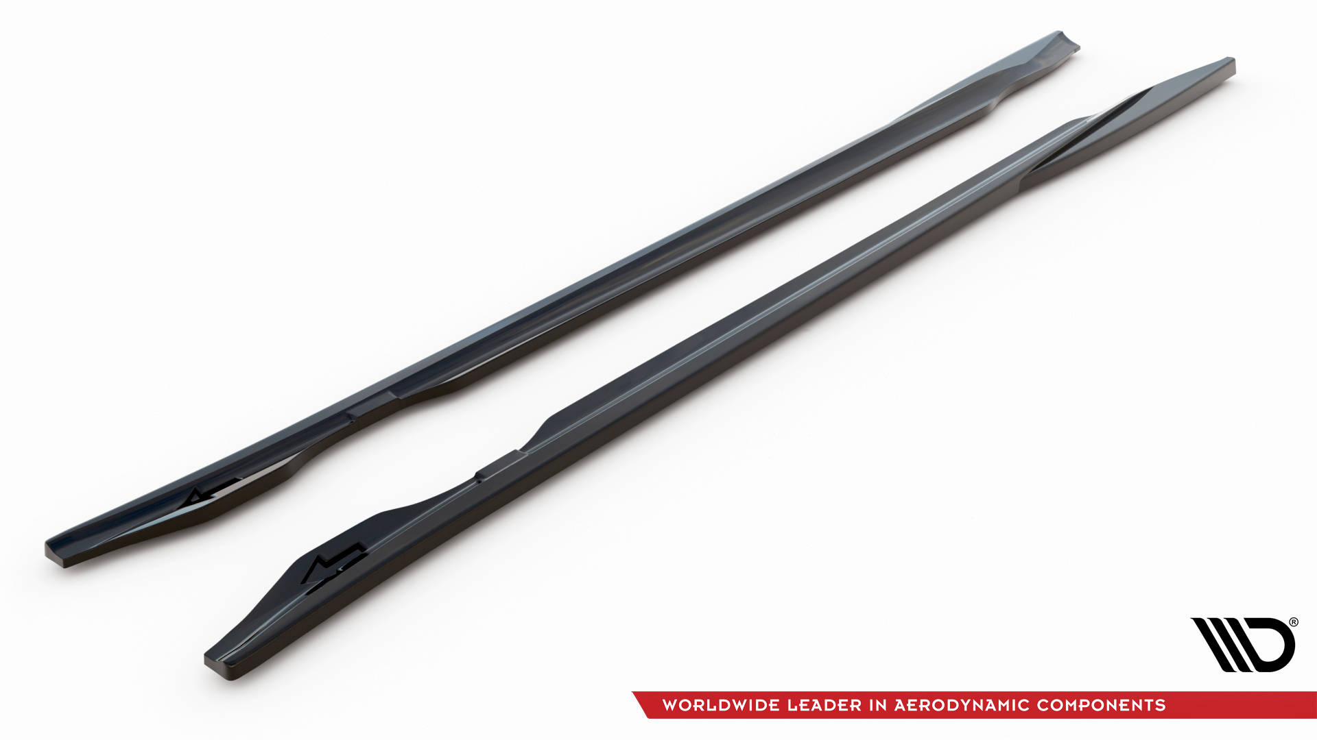 Street+ Seitenschweller Leisten V.1 passend für Audi e-Tron GT / RS GT Mk1 schwarz Hochglanz