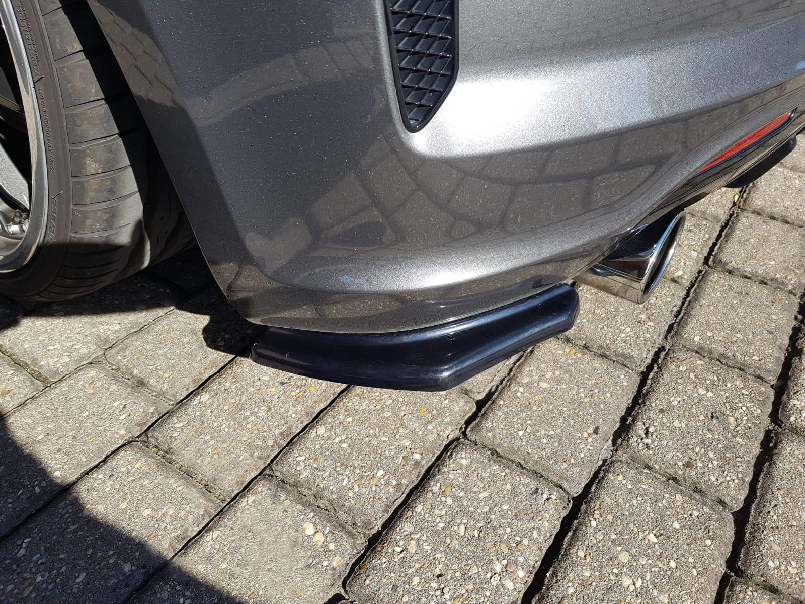 Heck Ansatz Flaps Diffusor für VW Scirocco R Mk3 Facelift schwarz Hochglanz
