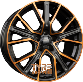 2DRV by WHEELWORLD WH34 Schwarz Kupfer Hochglanzpoliert (SKP+) Einteilig 20 Zoll