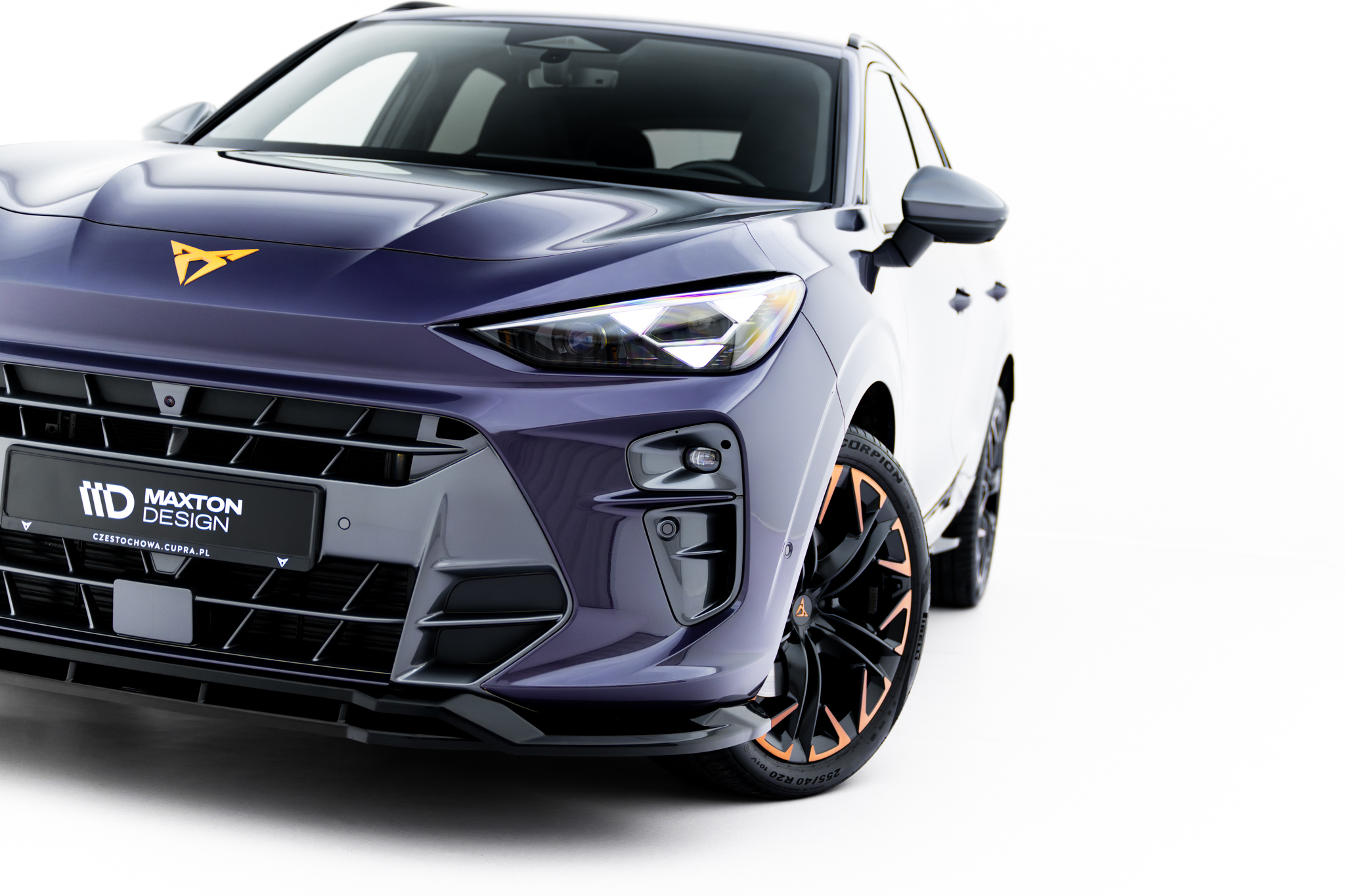 Frontlippe V.2 passend für CUPRA Terramar Mk1 schwarz Hochglanz