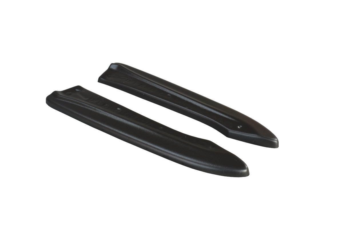 Heck Ansatz Flaps Diffusor für Audi RS6 C6 Avant schwarz Hochglanz