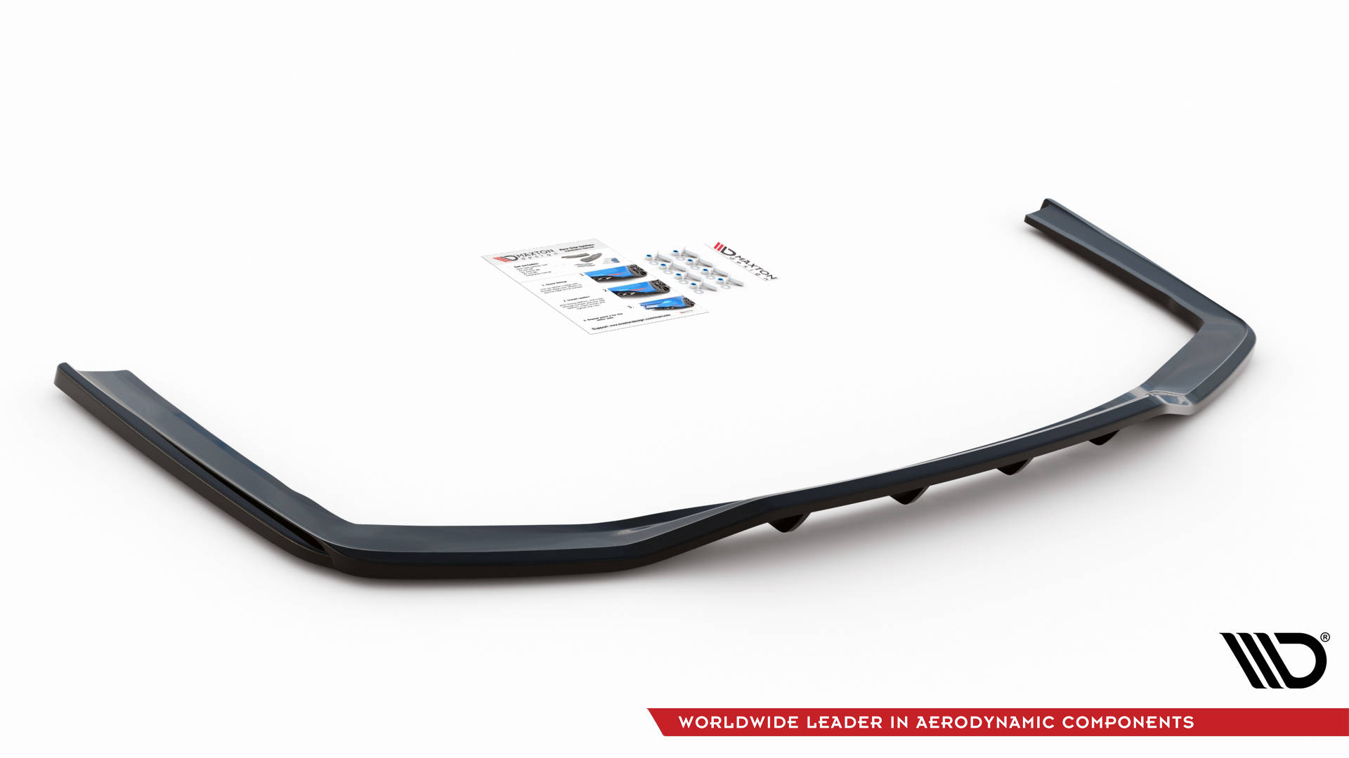 Street+ Mittlerer Diffusor RACE Heck Ansatz V.1 passend für BMW 7 M-Paket G11 / G12 FL schwarz Hochglanz
