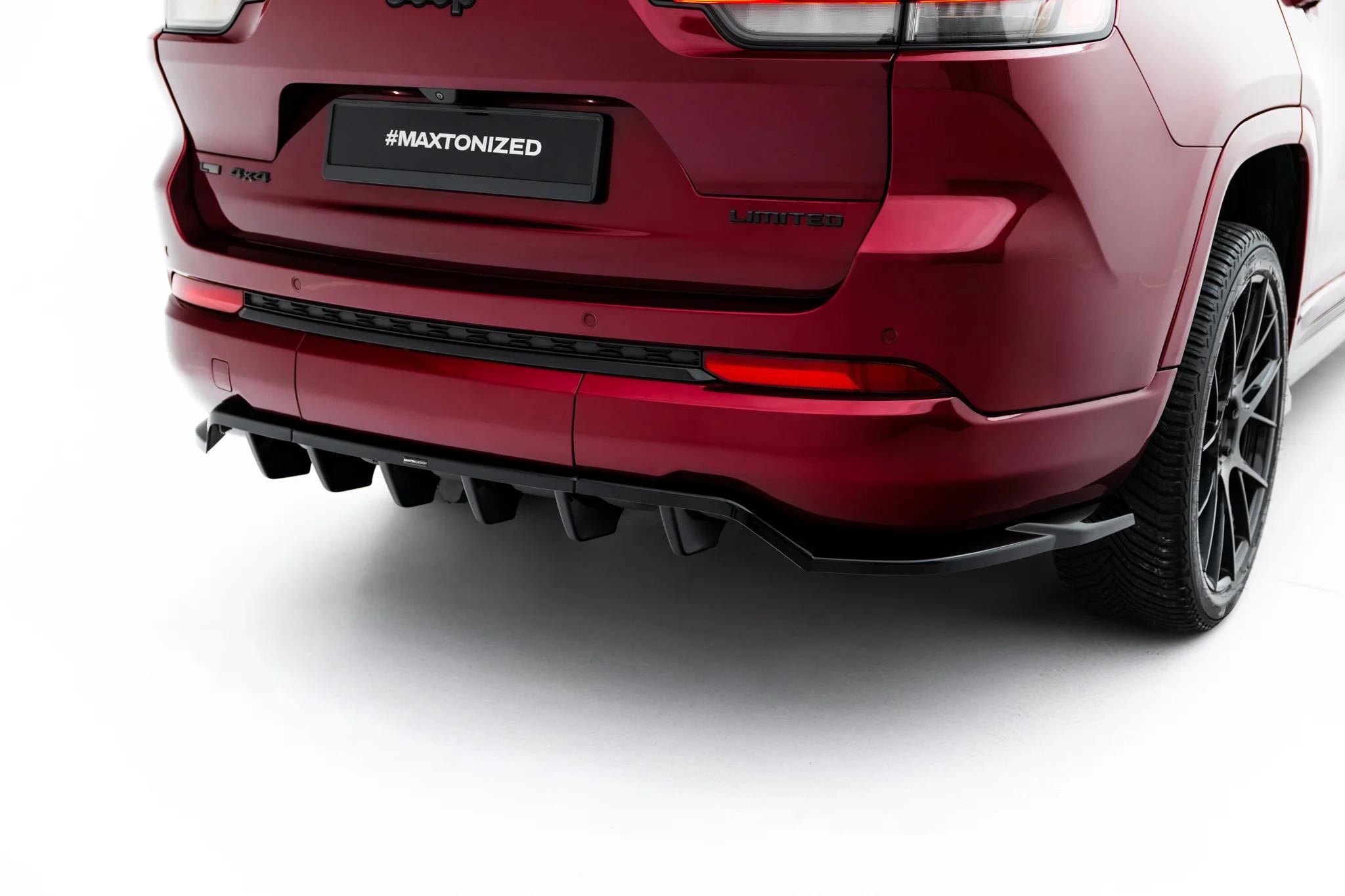 Diffusor Heckansatz passend für Jeep Grand Cherokee L Mk5 schwarz Hochglanz