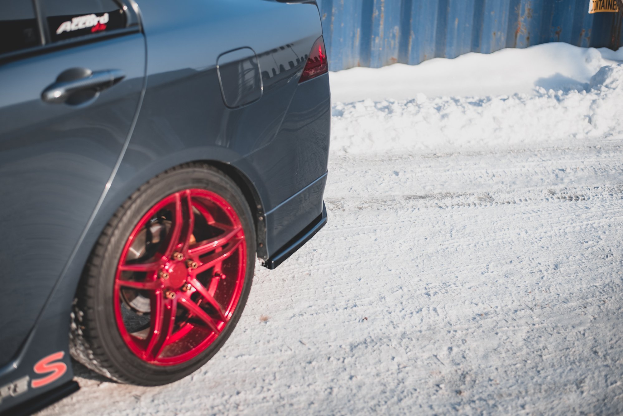 Street+ Heck Ansatz Flaps V.2 passend für Honda Accord Mk7 Type-S schwarz Hochglanz