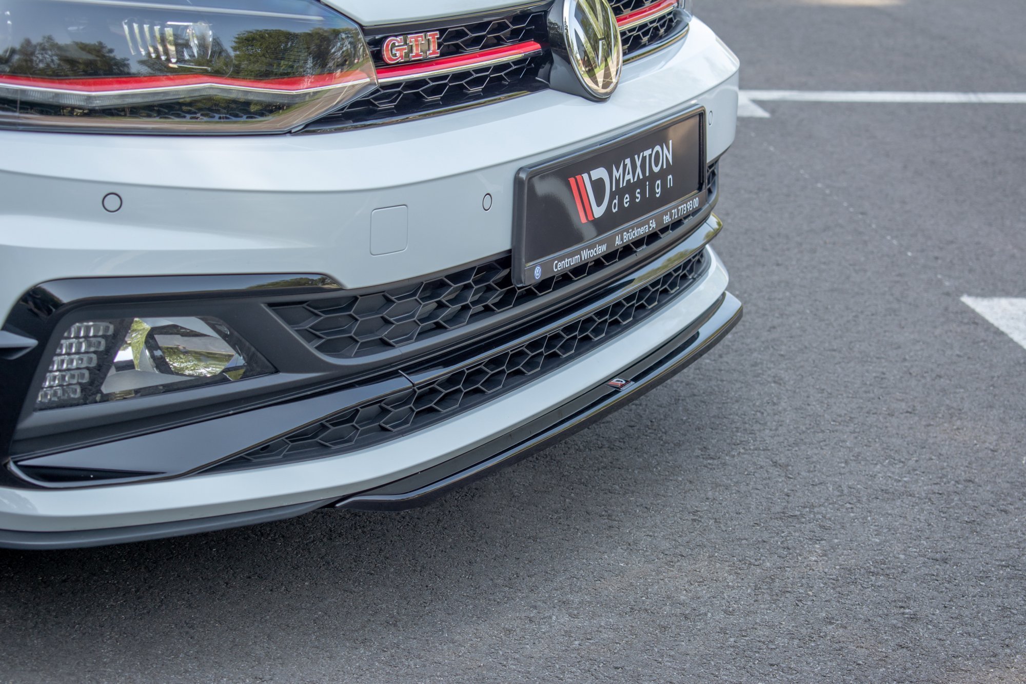 Front Ansatz V.4 für VW Polo GTI Mk6 schwarz matt