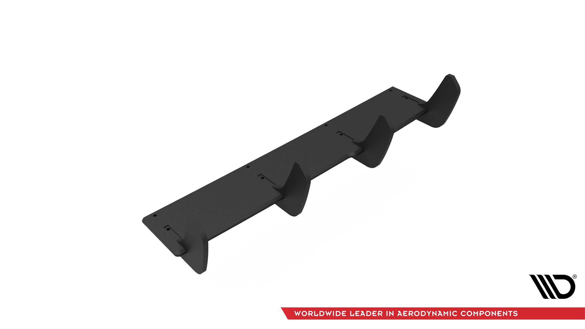 Street Pro Heckschürze Heck Ansatz Diffusor passend für VW Golf R Mk8 schwarz-rot