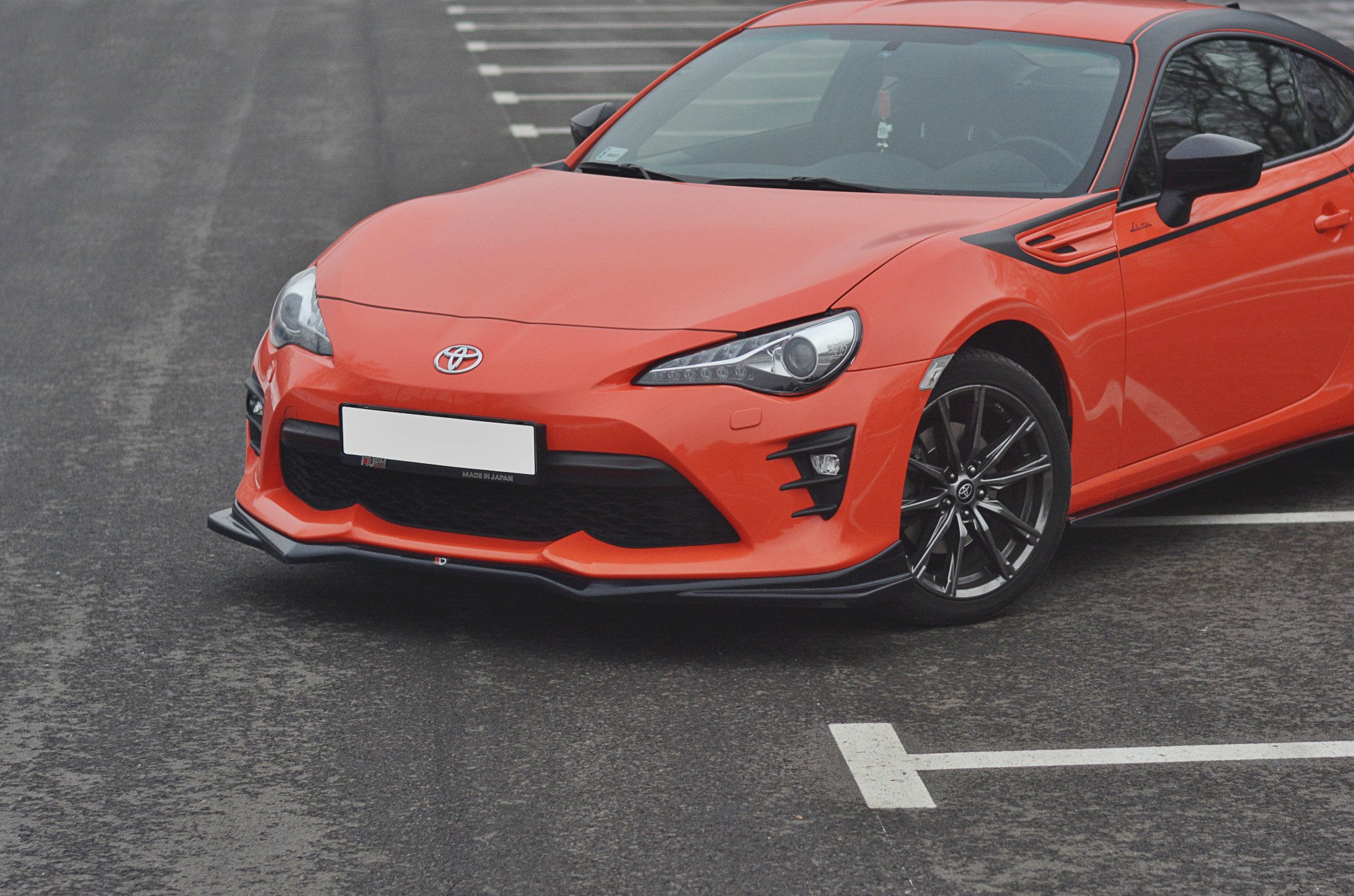 Front Ansatz V.2 für Toyota GT86 Facelift schwarz Hochglanz