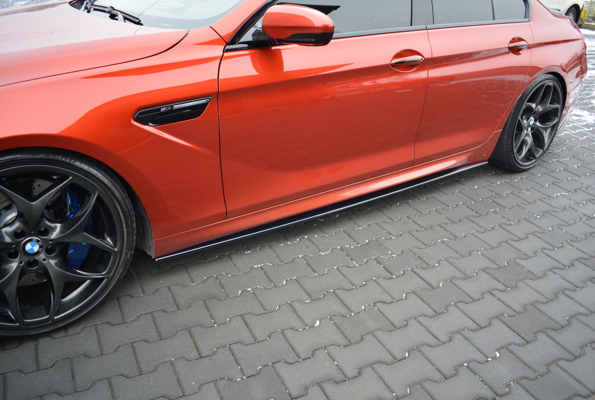 Seitenschweller Ansatz für BMW M6 GRAN COUPÉ schwarz Hochglanz