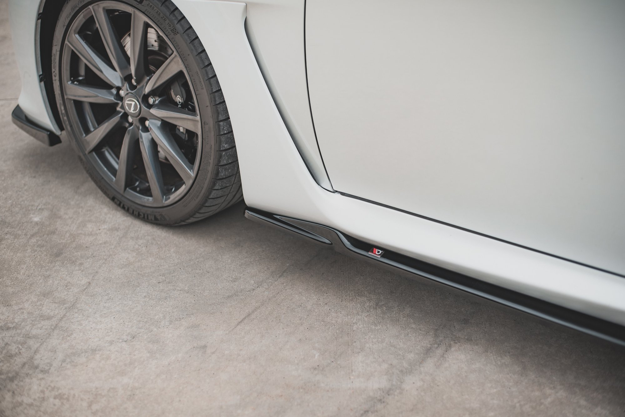 Street+ Seitenschweller Leisten passend für Lexus IS F Mk2 schwarz matt
