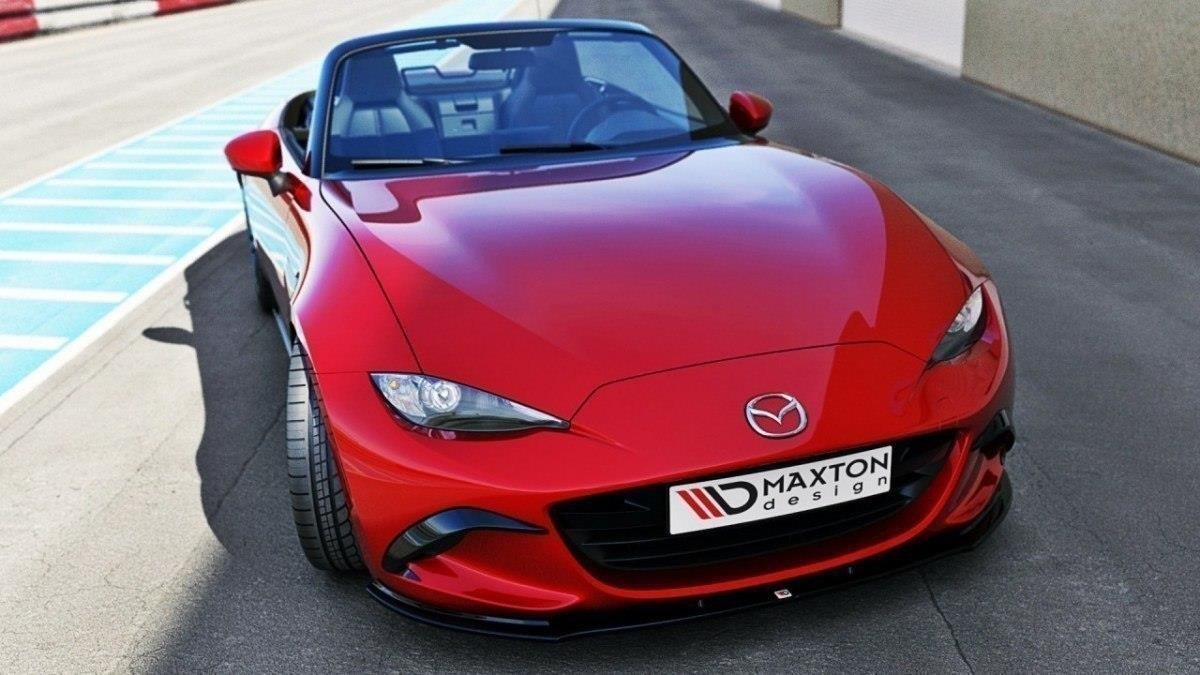 Street+ Spoilerlippe Front Ansatz V.1 passend für Mazda MX-5 ND Mk4 schwarz Hochglanz