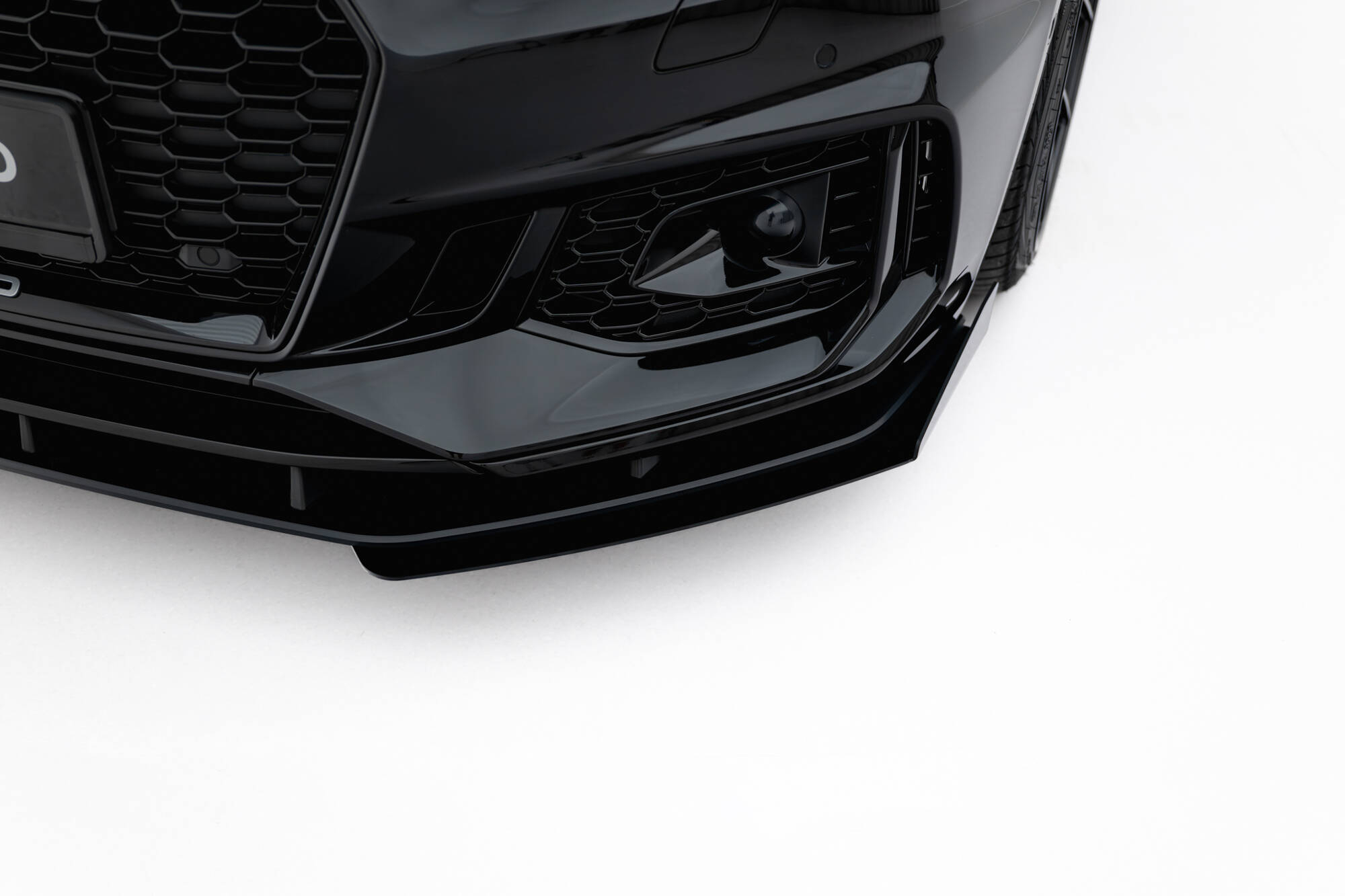 Street Pro Spoilerlippe Front Ansatz + Flaps passend für Audi RS5 Coupe / Sportback F5 rot+ Hochglanz Flaps