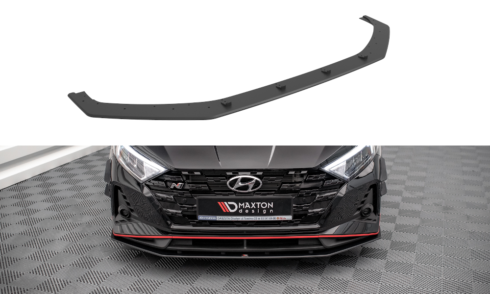 Street Pro Spoilerlippe Front Ansatz passend für Hyundai I20 N Mk3 rot