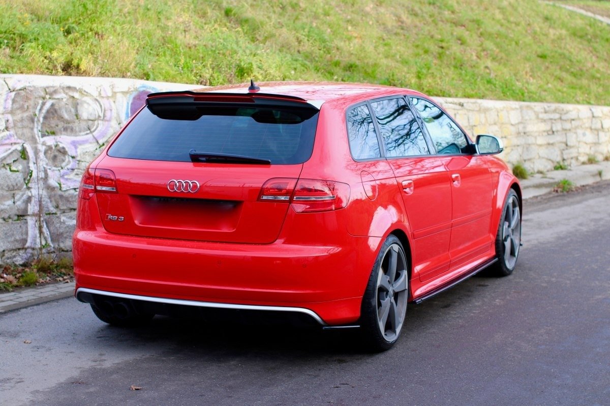 Street+ Seitenschweller Leisten passend für Audi S3 8P / S3 8P FL / RS3 8P schwarz Hochglanz