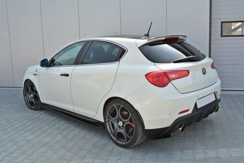 Street+ Seitenschweller Leisten V.1 passend für Alfa Romeo Giulietta schwarz Hochglanz