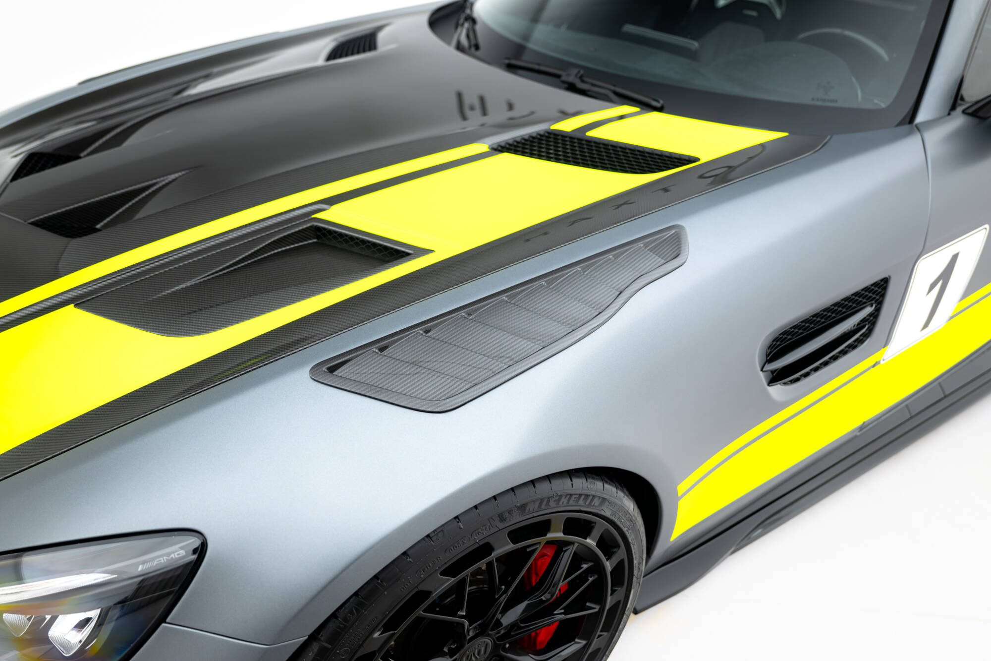 Carbon Fiber Front Bumper Side Vents Mercedes-AMG GT C C190 FL