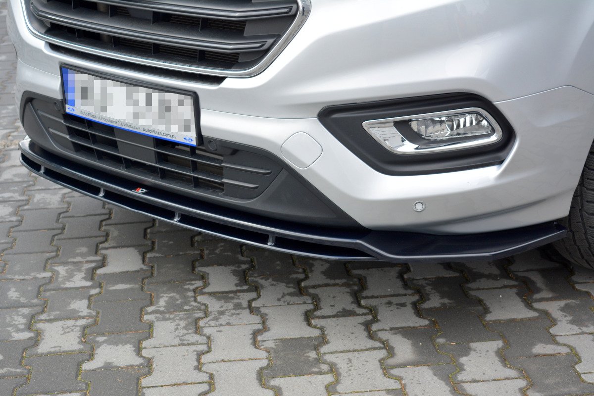 Front Ansatz V.1 für Ford Transit Custom Mk1 Facelift / Tourneo Custom Mk1 Facelift schwarz Hochglanz