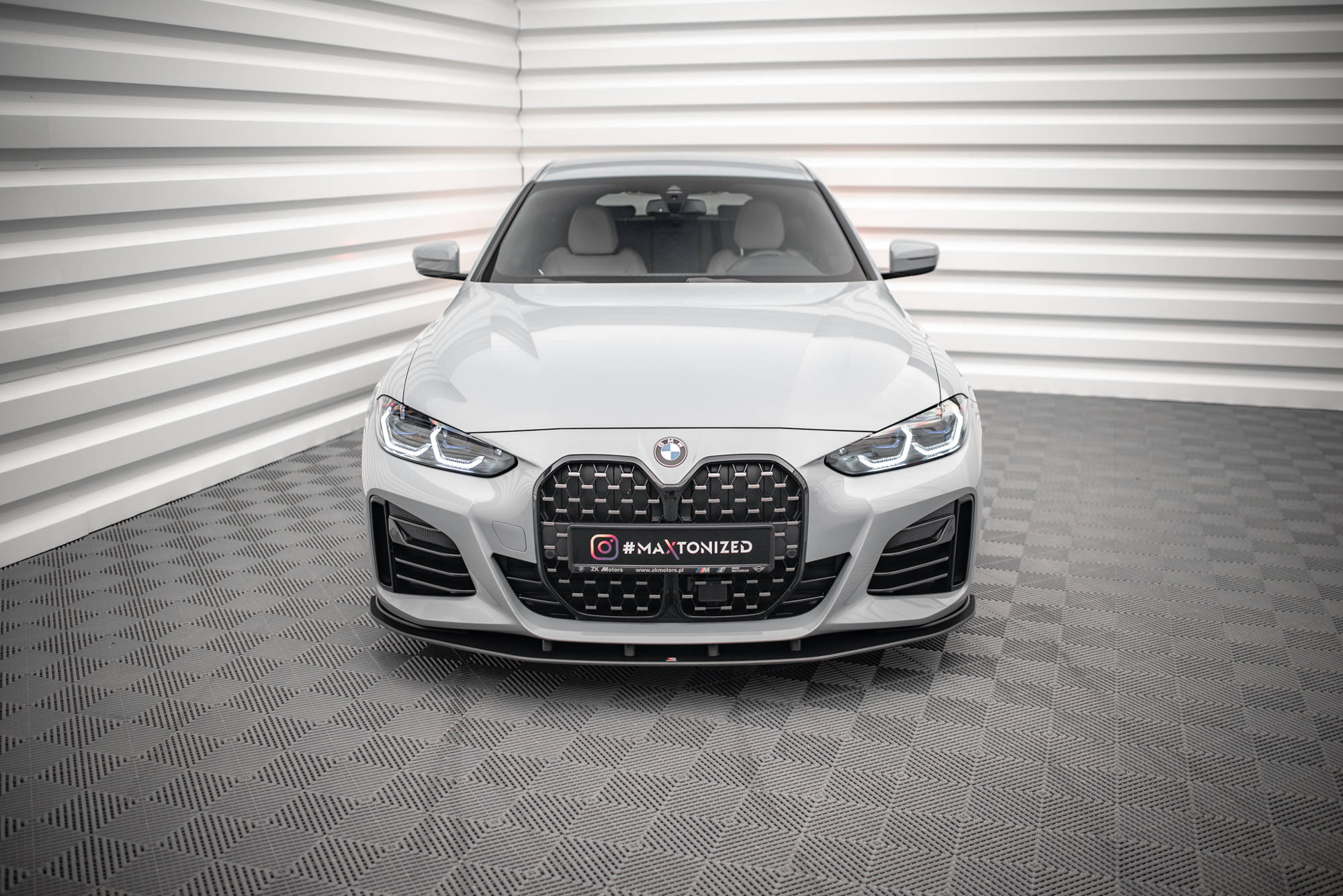 Street Pro Spoilerlippe Front Ansatz passend für BMW 4er Gran Coupe M-Paket G26 rot