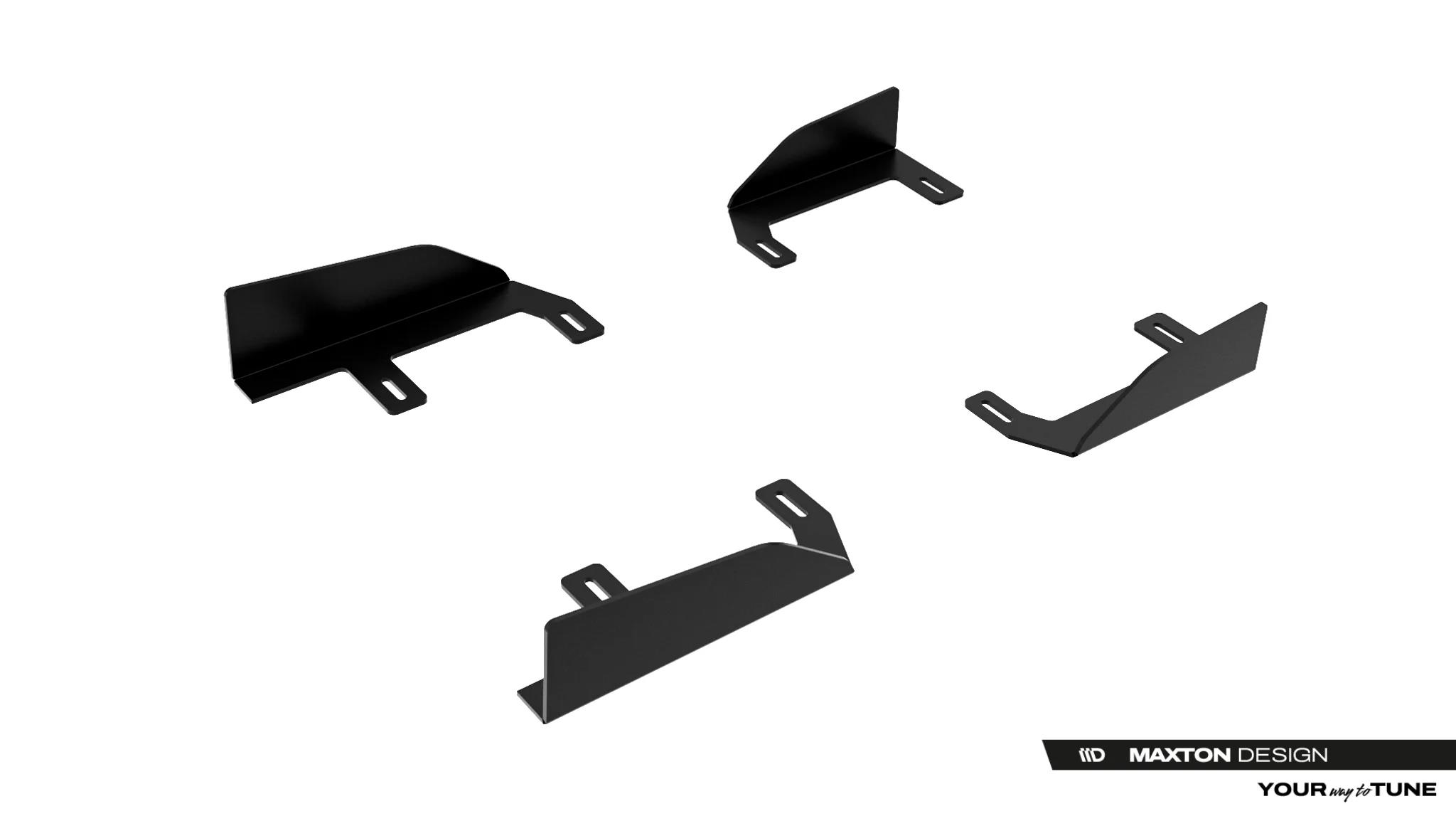 Seitenschweller Flaps passend für Toyota GR Yaris Mk4 Facelift schwarz Hochglanz
