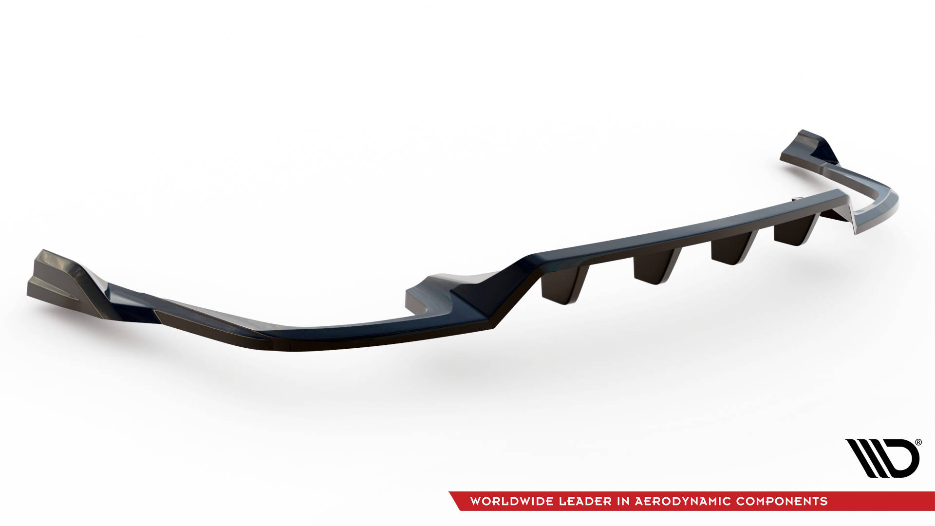 Street+ Mittlerer Diffusor RACE Heck Ansatz passend für Volvo XC60 R-Design Mk2 FL schwarz Hochglanz