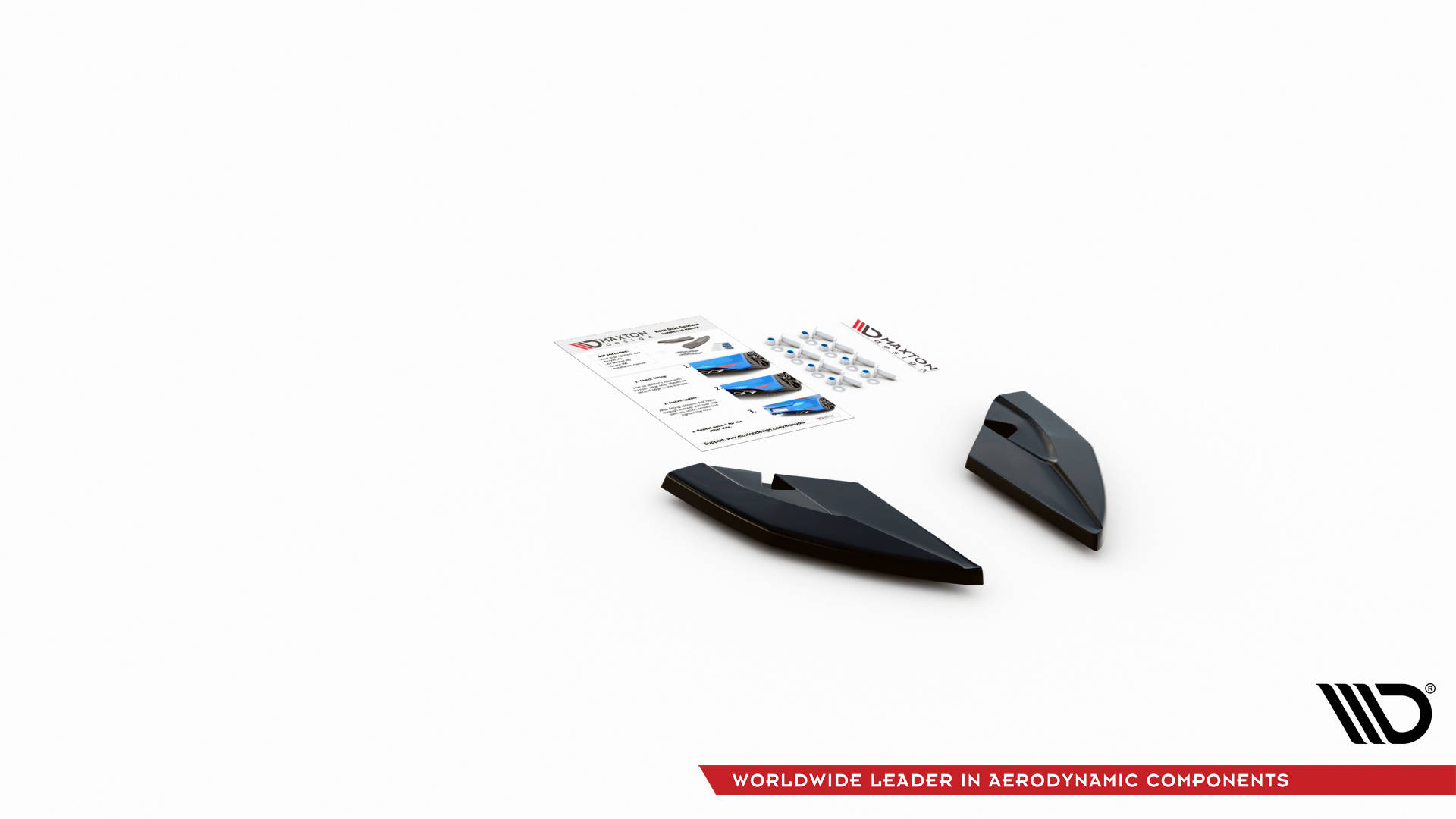 Street+ Heck Ansatz Flaps passend für Seat Leon FR Hatchback Mk4 schwarz Hochglanz