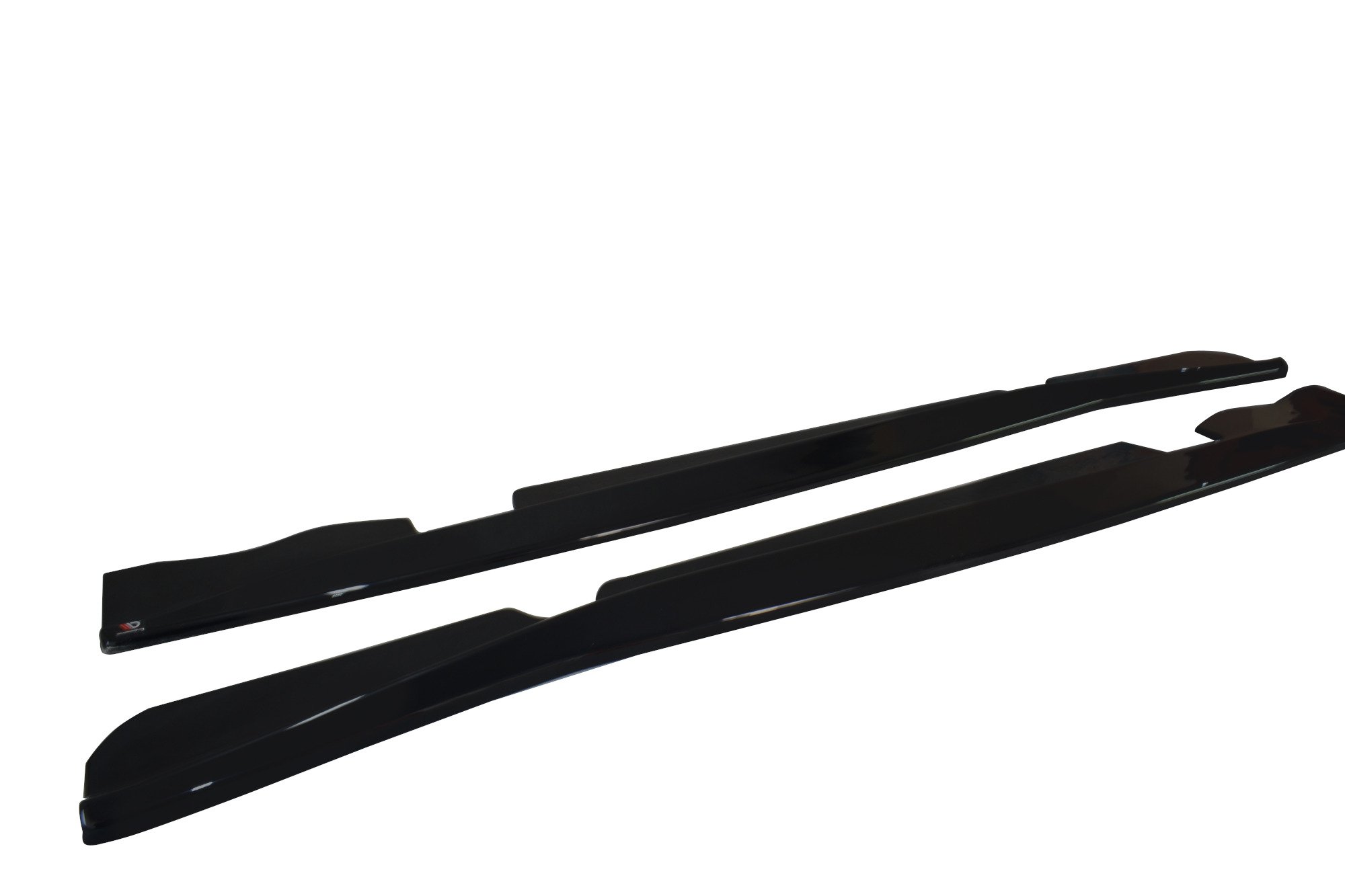 Seitenschweller Ansatz für V.1 für Chevrolet Corvette Stingray C7 schwarz Hochglanz
