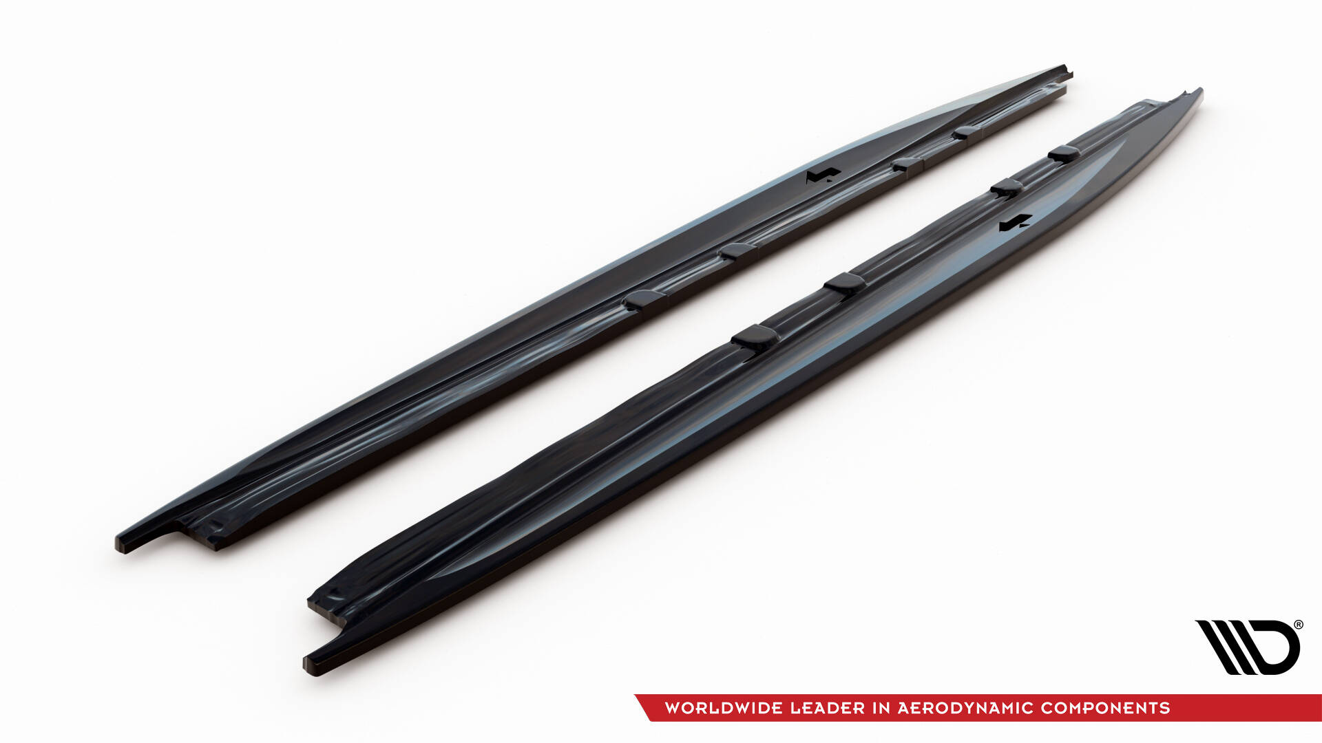 Seitenschweller Ansatz Paar V.1 passend für CUPRA Leon ST / Hatchback Aero Mk1 FL schwarz Hochglanz