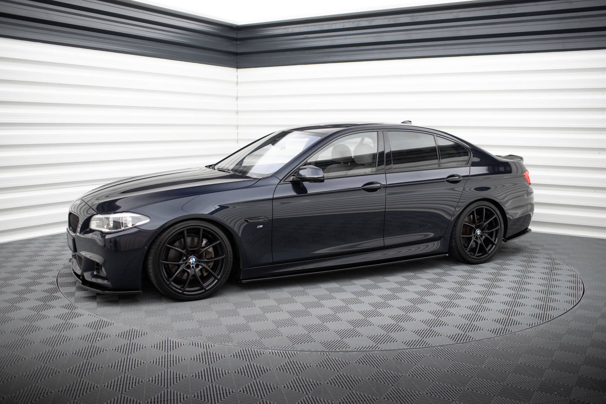 Street+ Seitenschweller Leisten passend für BMW 5er F10/ F11 M-POWER/ M Paket schwarz Hochglanz