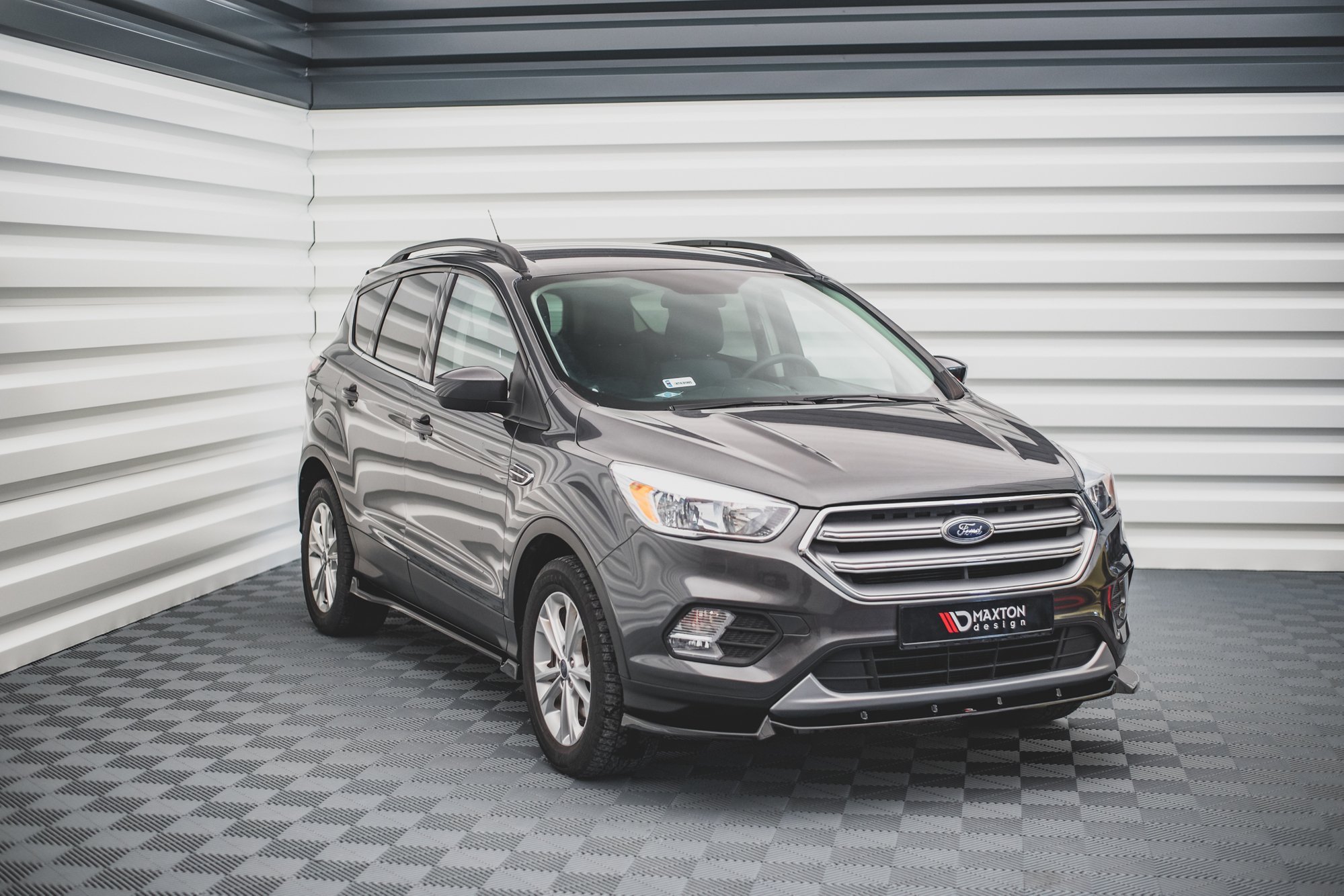 Street+ Spoilerlippe Front Ansatz passend für Ford Escape Mk3 schwarz Hochglanz