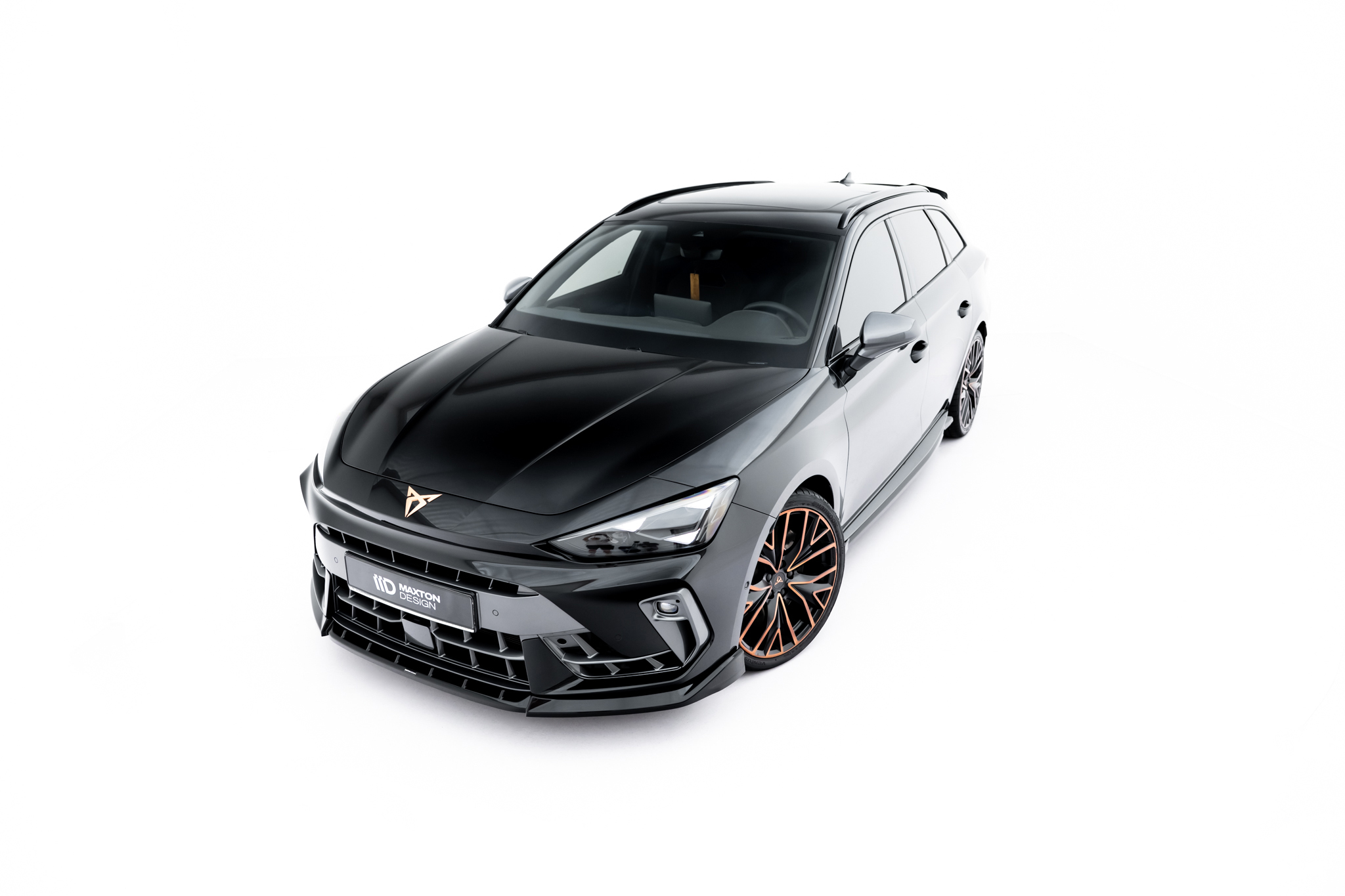 Frontlippe V.1 passend für CUPRA Leon ST / Hatchback Mk1 FL schwarz Hochglanz