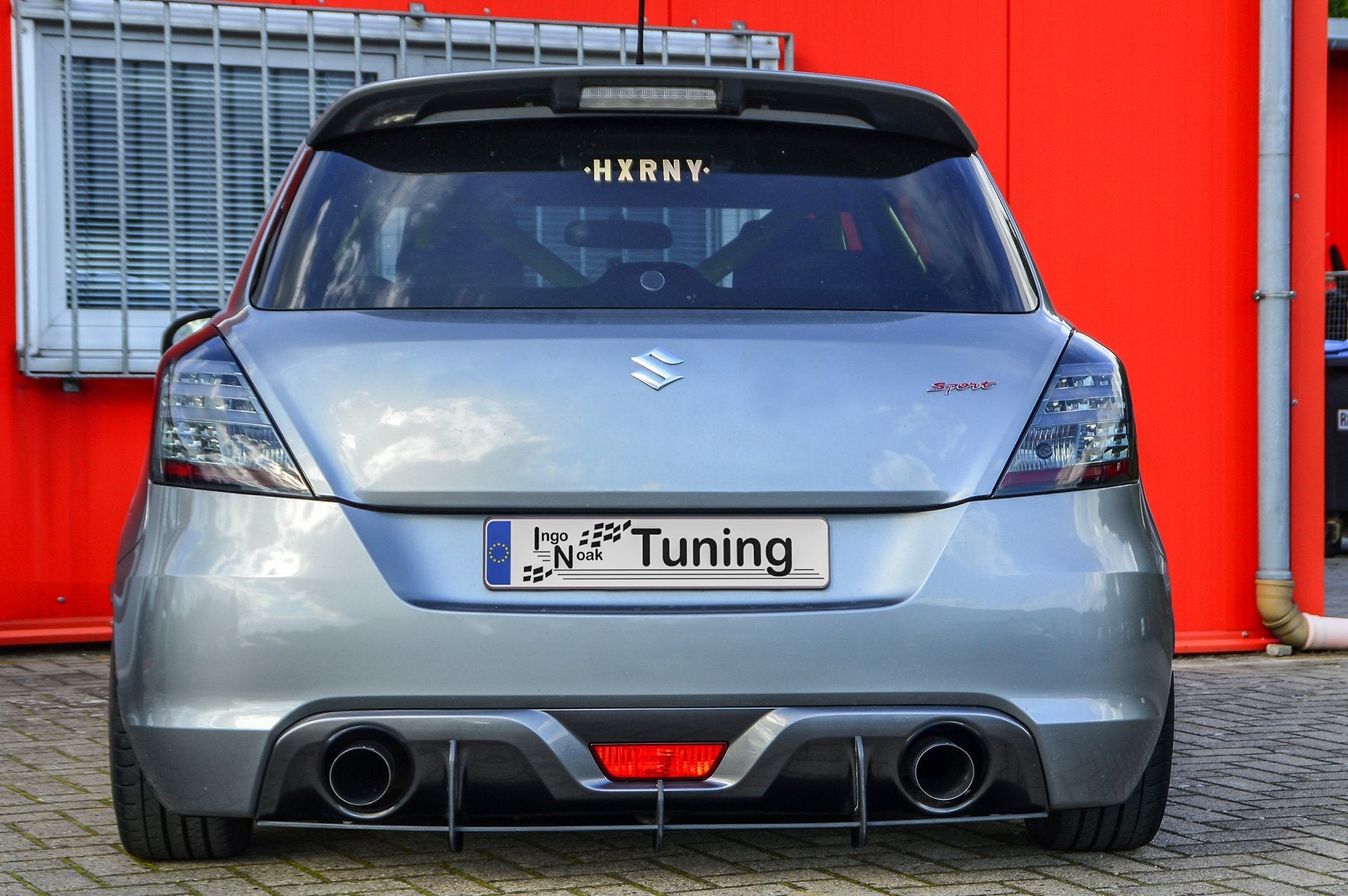 Gefräster Heckansatz mit Finnen für Suzuki Swift Sport NZ/FZ