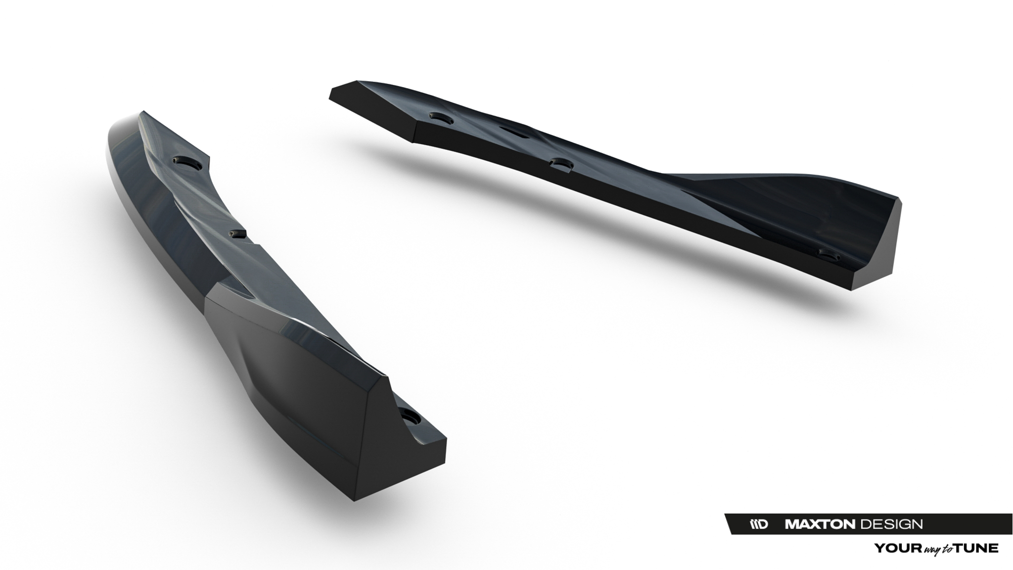 Diffusor Flaps V.3 passend für CUPRA Leon ST Mk1 FL schwarz Hochglanz