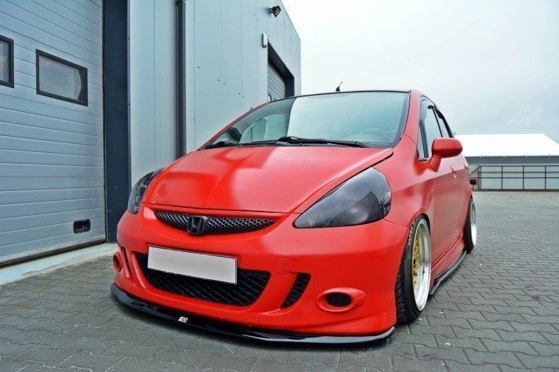 Street+ Spoilerlippe Front Ansatz passend für Honda Jazz Mk1 schwarz Hochglanz