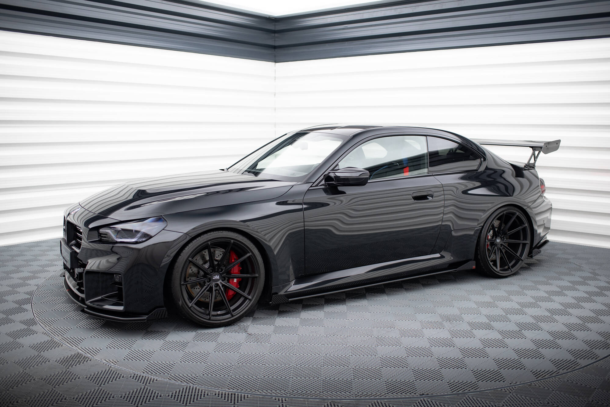 Seitenschweller Flaps passend für BMW M2 G87 schwarz Hochglanz
