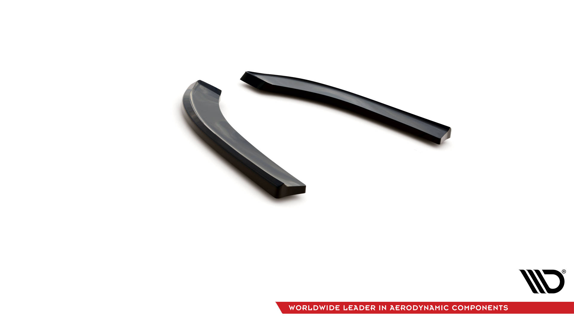Street+ Heck Ansatz Flaps passend für Ford Transit Custom ST-Line Mk1 FL schwarz Hochglanz