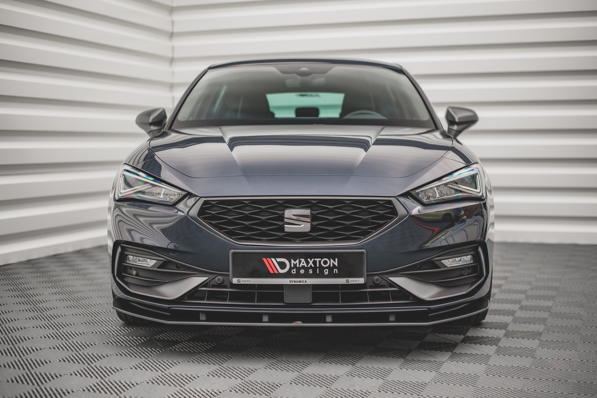 Street Pro Spoilerlippe Front Ansatz passend für Seat Leon FR Mk4 rot