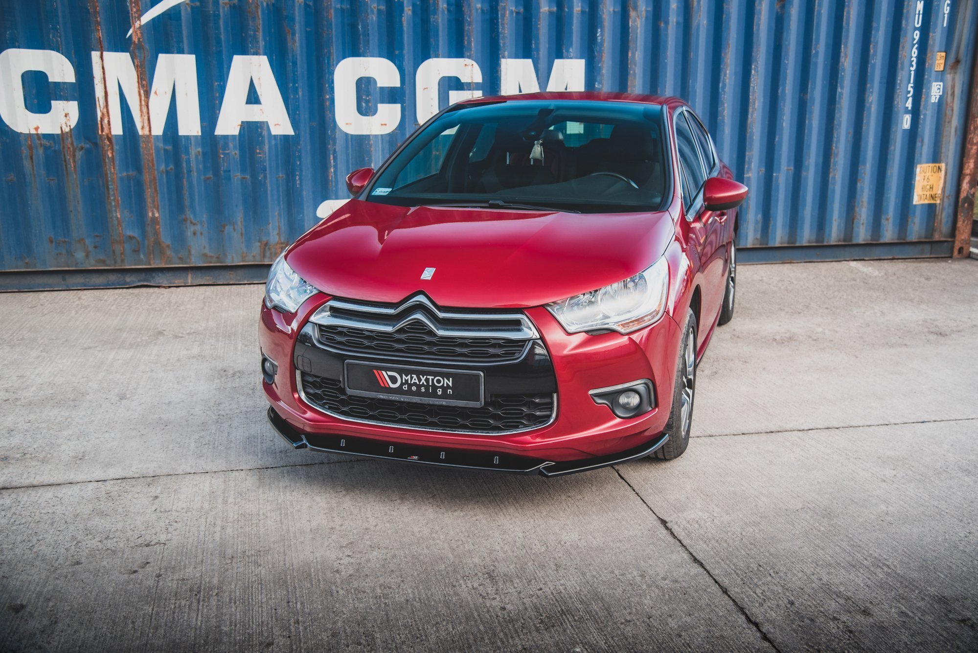 Street+ Spoilerlippe Front Ansatz passend für Citroen DS4 schwarz Hochglanz