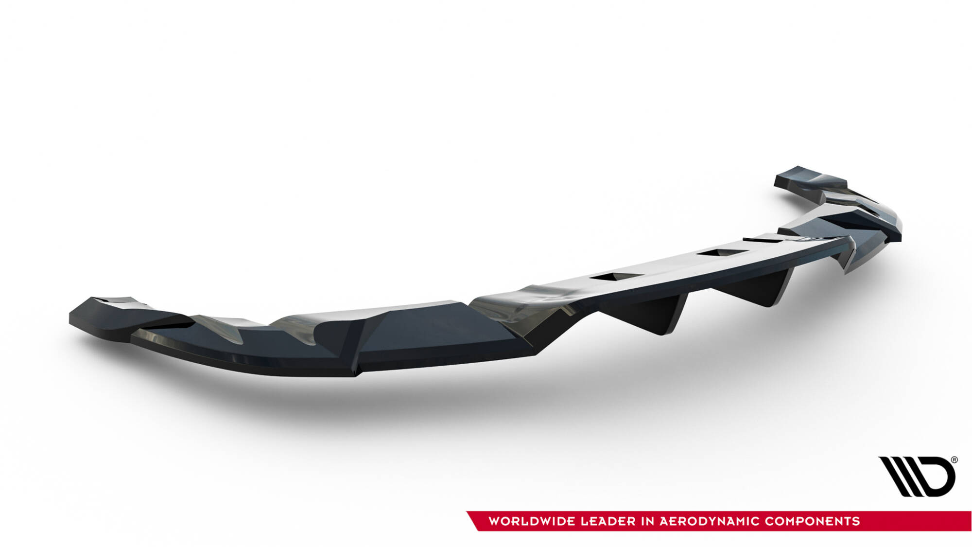 Diffusor Heckansatz V.2 passend für Tesla Model 3 Performance Mk1 FL schwarz Hochglanz