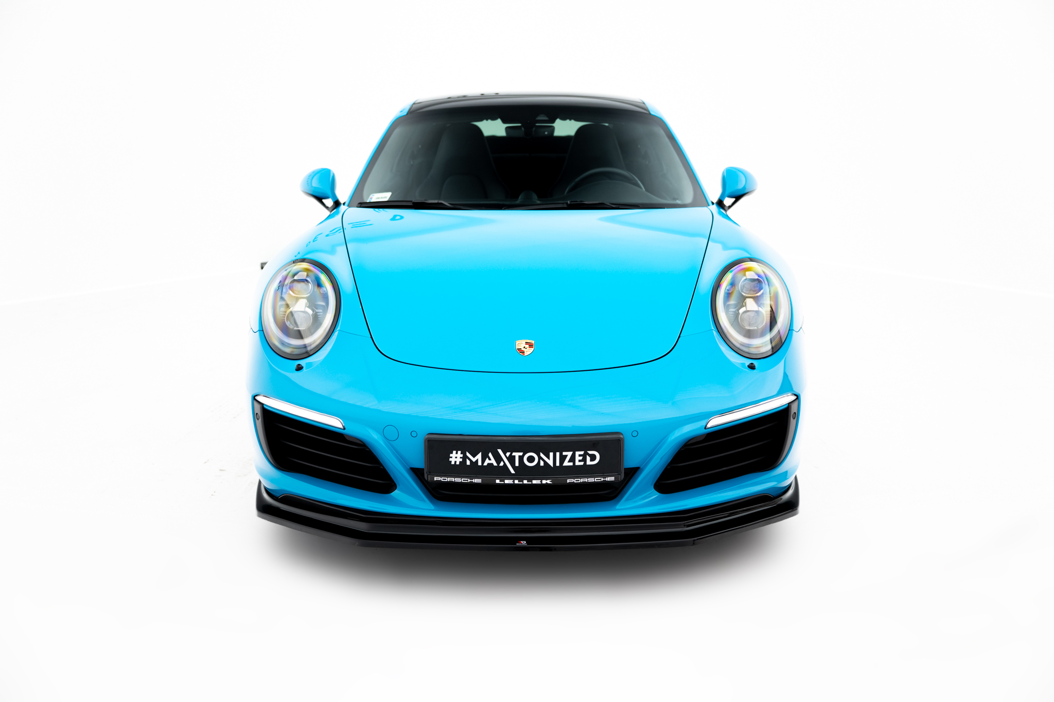 Front Ansatz V.2 für Porsche 911 Carrera 991 Facelift schwarz Hochglanz