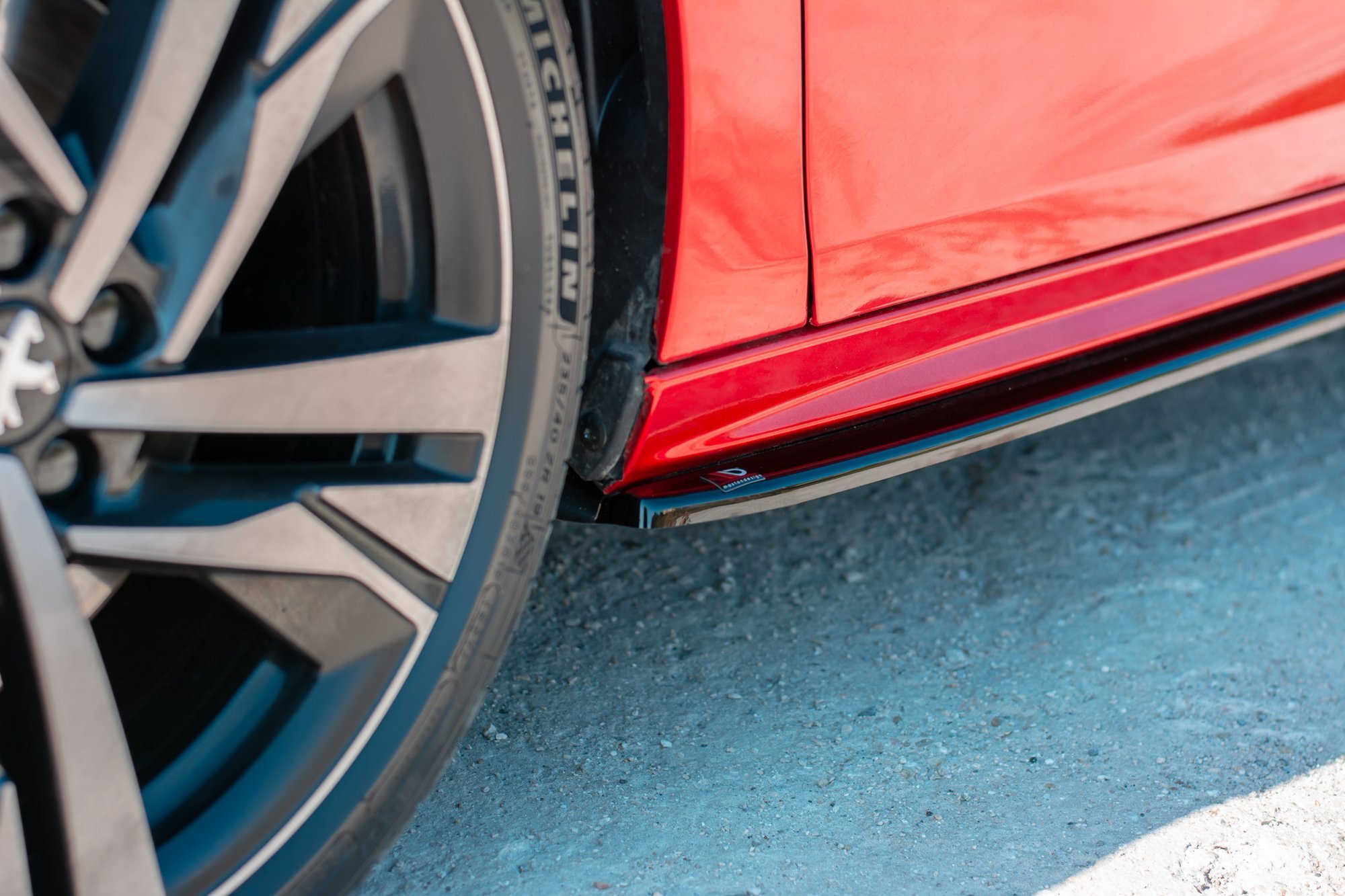 Seitenschweller Ansatz für Peugeot 508 Mk2 schwarz Hochglanz
